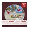 Dark Red Suede Mat Board for 30x30 Frames - Circle Opening for 24x24 Photos